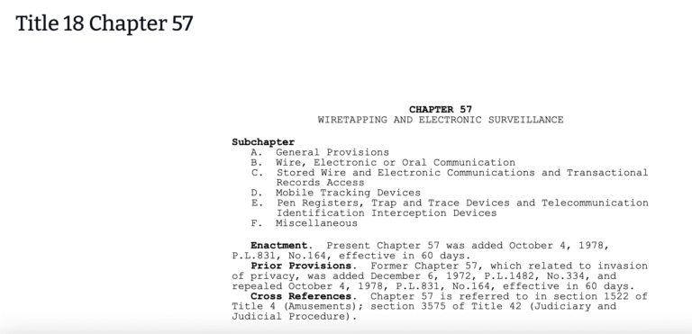 Pennsylvania’s WESCA and Its Role in Data Privacy Litigation